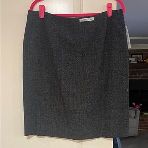 Pendleton Classic Black/white woven wool skirt